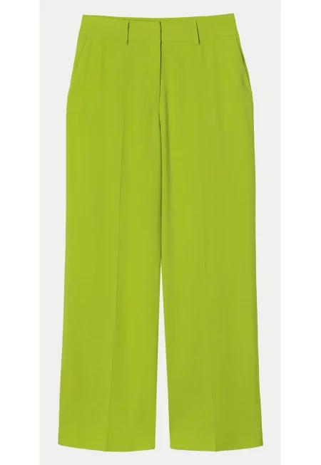 Дамски панталон -  304149016 - Зелен - Вискоза
