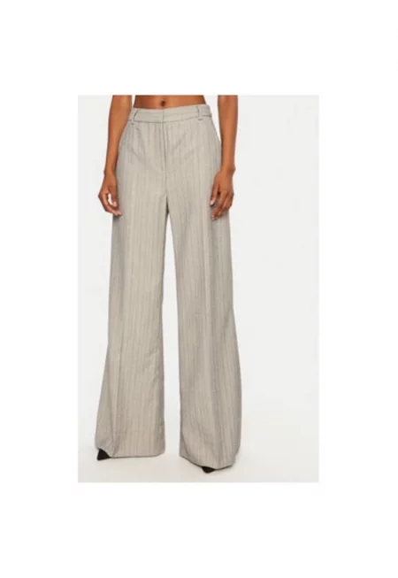 Дамски панталон -  304891489 - Полиестер - Сив - Сив