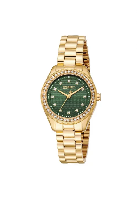 Дамски ръчен часовник  30 мм - стомана - златист цвят