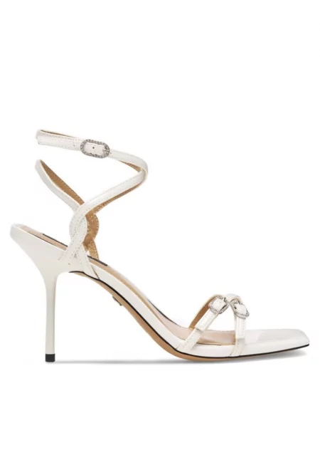 Дамски сандали -  590558847346641 - Синтетика - Бели