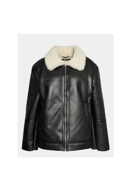 Дамско яке -  302990832 - Екокожа - Черно - Черен