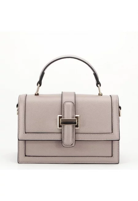 Елегантна тъмно бежова чанта F3680 14 15171