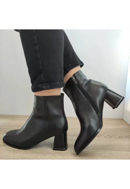 Елегантни дамски боти  350035 01-N Black - Черни - Черен