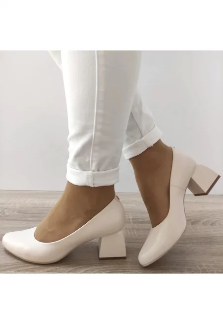 Елегантни дамски обувки  20288 1459 - Слонова кост