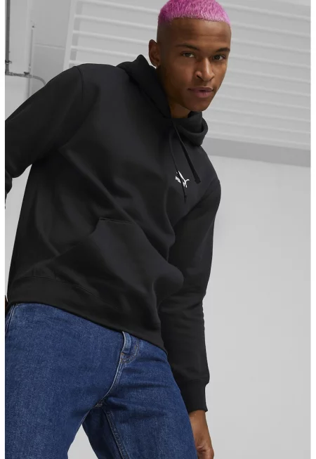 Худи Classic с джоб кенгуру - Черен