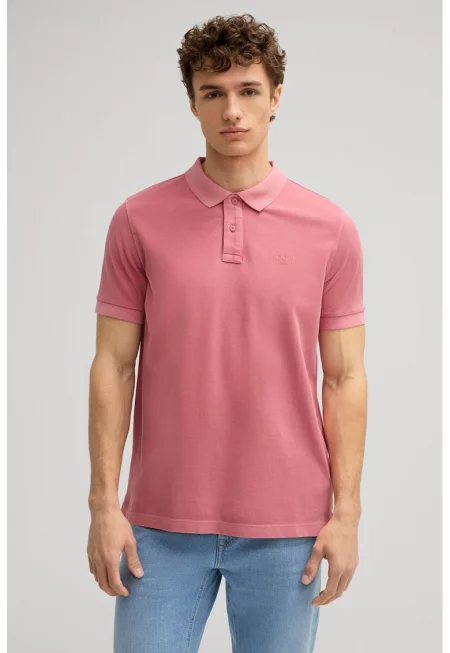 JOOP JEANS - Тениска с нормална кройка и поло яка 30045619 - Червен