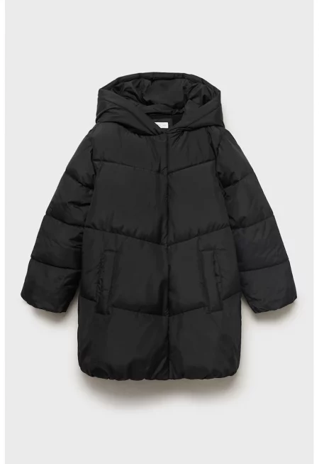 Капитонирано зимно яке с вътрешен етикет за името