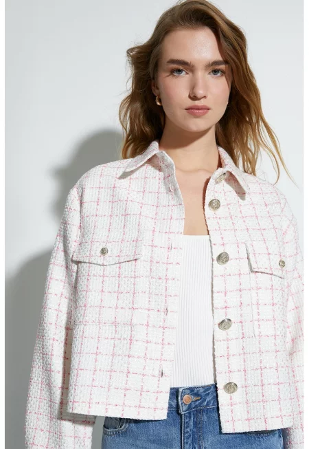 Карирано яке с копчета