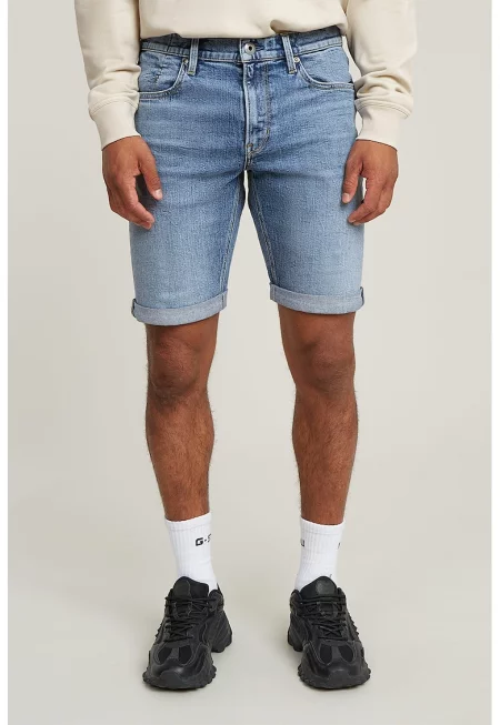 Къси слим дънки - Син