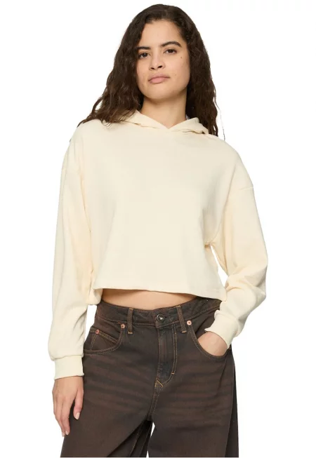 Късо худи с паднали ръкави