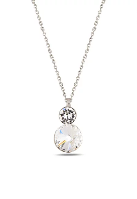 Колие от стерлингово сребро с кристали Swarovski