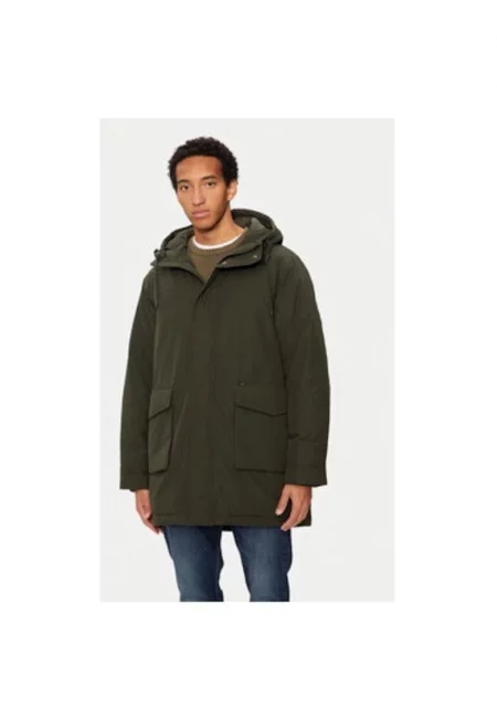 Мъжко яке -  304281778 - Памук/Полиамид - Зелено