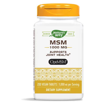 Метилсулфонилметан – здрави кости и стави & млада кожа - OptiMSM® - 1000 mg, 200 таблетки
