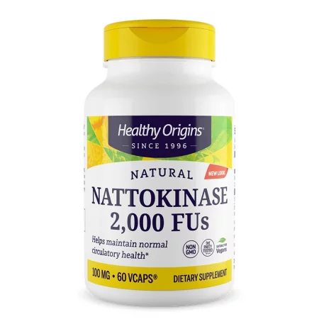 Натокиназа – Здраво кръвообращение и нормално кръвно налягане, 100 mg / 2000 FU, 60 вегетариански капсули