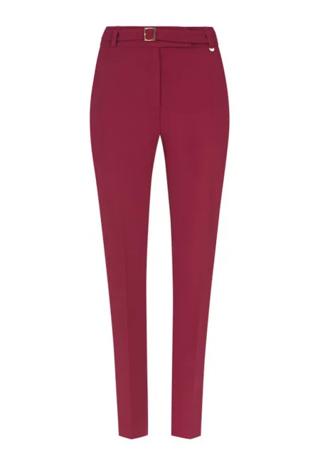 Панталони с конусовидна кройка и плисиран вид