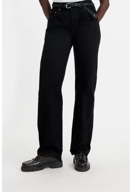 Прави дънки 501® '90s с декоративни камъни - Черен