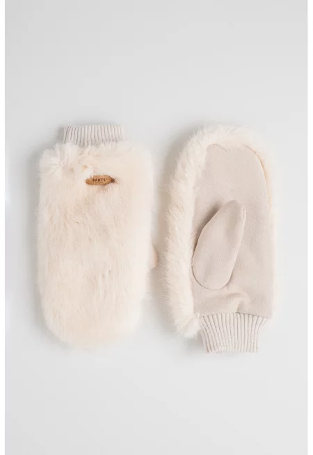 Ръкавици Corabells от еко пух - Слонова кост