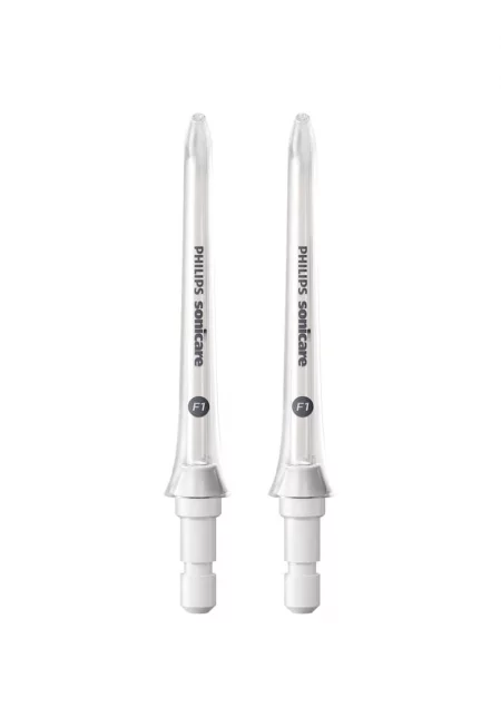 Резерва 2 интердентални почистващи глави Philips HX3042/00 - Направляващ накрайник - Силна водна струя - Съвместим с устройства за почистване на ...