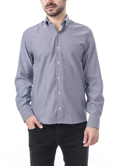 Риза с памук със стандартна кройка