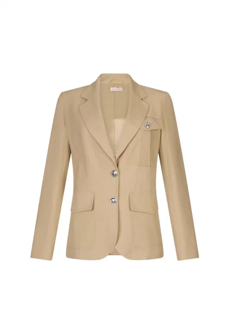 Сако с памук - Бежов