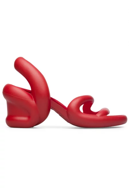 Сандали Kobarah 20611 с масивен дизайн - Керемидено червено