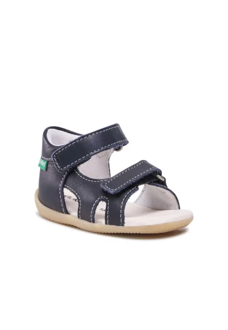 Сандали за момче - кикери - естествена кожа - Тъмносин