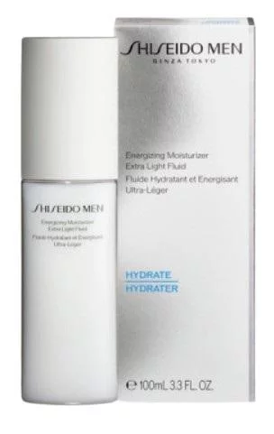 Shiseido Men Energizing Moisturizer Extra Light Fluid Овлажняващ регенериращ кожата флуид за лице за мъже