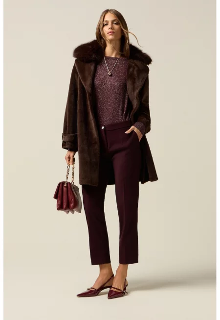 Скъсен панталон с висока талия