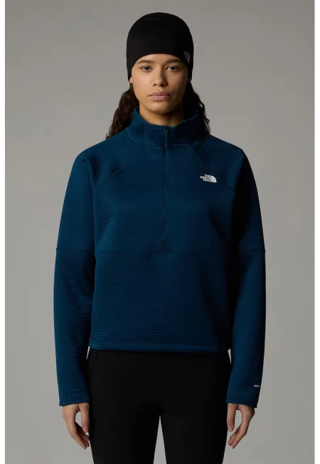 Суитшърт за хайкинг с реглан ръкави - Петролно синьо