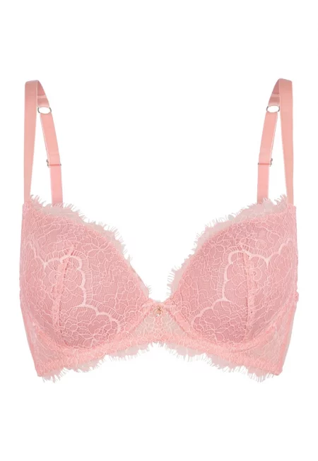 Сутиен 31477 с повдигащ ефект - Розово
