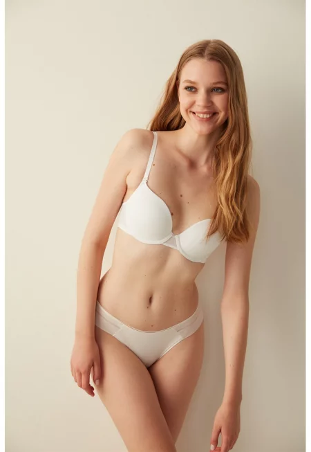 Сутиен Classic с отделящи се презрамки - Бял