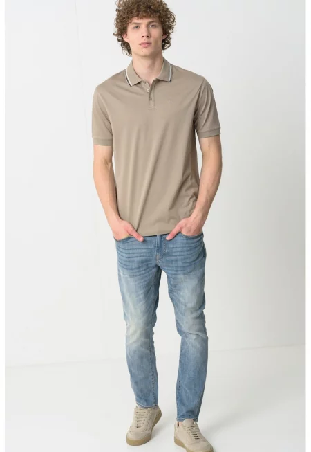 Тениска с яка - Каки