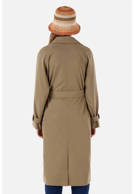 Тренч с двуредно закопчаване