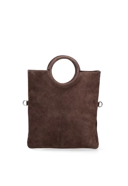 Велурена чанта Zelia с отделящ се вътрешен несесер