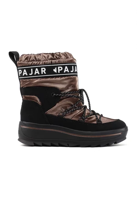 Зимни боти Galaxy без закопчаване - Черен/Бронз