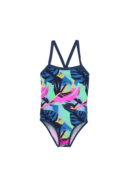 Бански костюм за момиче - Цвят Детски - 302161379 - Полиамид - Многоцветен