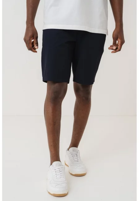 Бермуди чино с миди талия - Черен