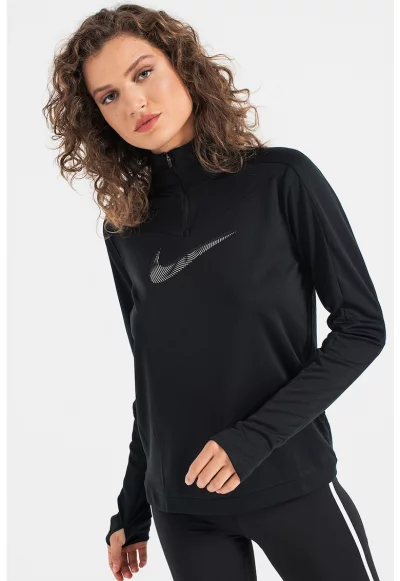 Блуза за бягане Dri-FIT Swoosh с лого