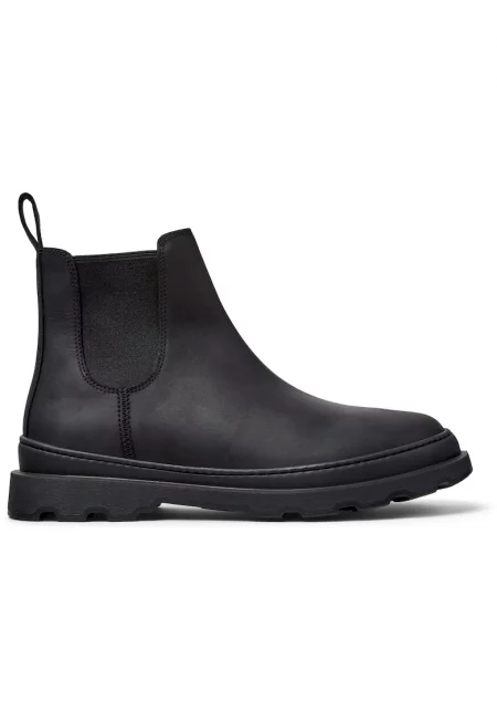 Боти Brutus+ тип Chelsea от кожа - Черен