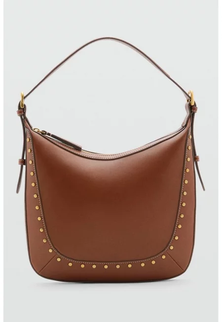 Чанта през рамо от еко кожа с нитове