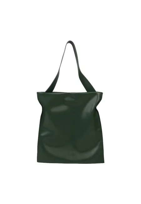 Чанта през рамо от еко кожа - Тъмнозелен