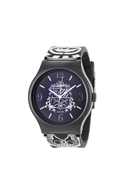 Часовник унисекс - Марк Еко - Силикон - 42 мм - Черен/Бял