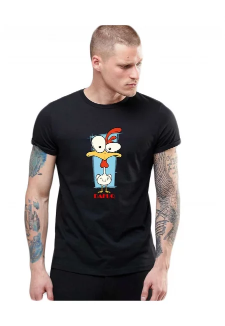 Черна мъжка тениска - DAFUQ