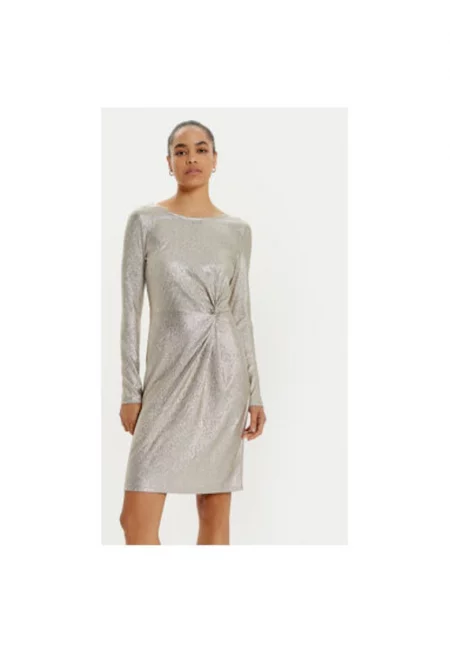 Дамска рокля -  304524769 - Полиестер - Златен