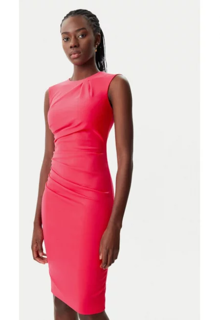 Дамска рокля - Ринасименто - 305318121 - Полиестер - Розов