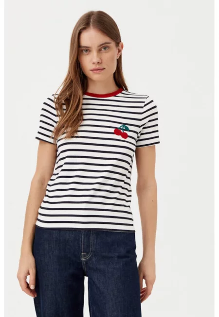 Дамска тениска -  304928413 - Вискоза - Бяла