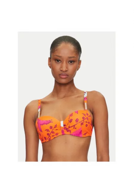 Дамски бански сутиен  C16VN5 A01 - Полиамид/Еластан - Оранжев - Оранжев