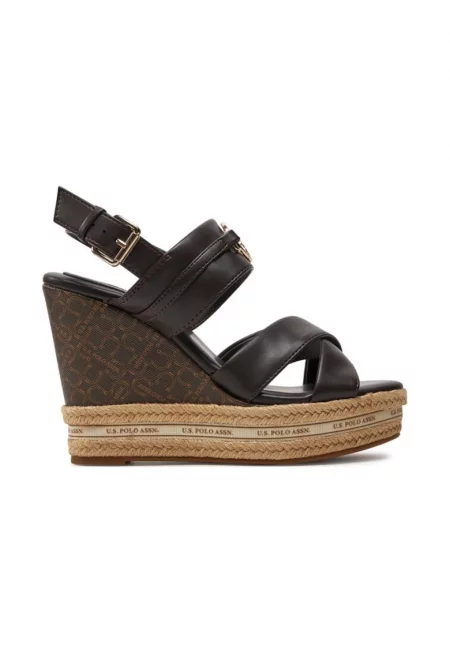 Дамски еспадрили - US POLO ASSN - 303998 - Еко кожа - - Кафяв