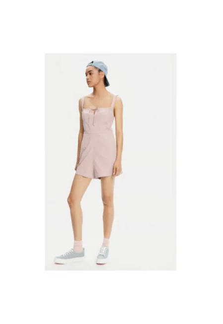 Дамски гащеризон  EBJNS00115 - памук - розов - Розово