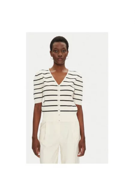 Дамски пуловер  251-MFOLK - Полиестер/Вискоза - Екрю - Екрю